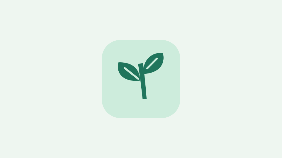 A simple leaf for a garden blog