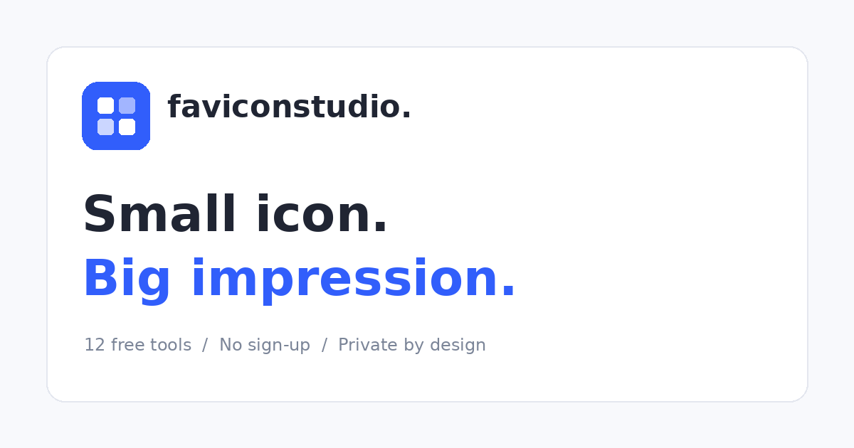 How to add a favicon to your HTML website | Favicon Studio